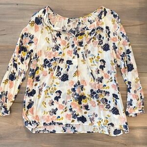 Lucky Brand Multicolor Floral Blouse